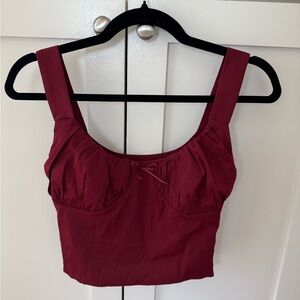 Burgundy Women's Top